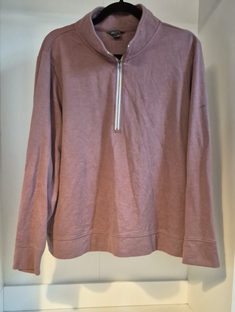 Eddie Bauer Women's Zip-Up Sweater in Mauve
